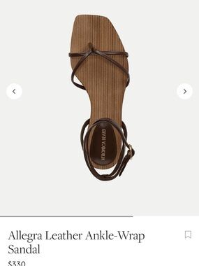 NWOT Veronica Beard Allegra Sandals- Cedar